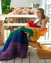 Load image into Gallery viewer, Chunky Knit Pride Blanket
