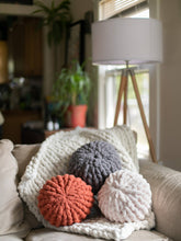Load image into Gallery viewer, 12’ Round Knit Pillow
